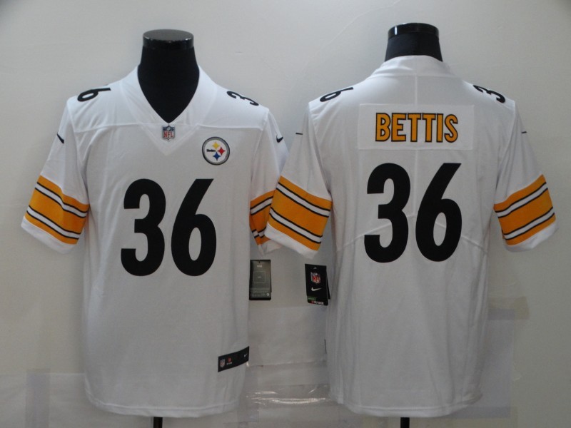 Men's Pittsburgh Steelers Jerome Bettis #36 White Jersey